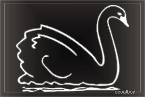 Swan 2 Window Decal