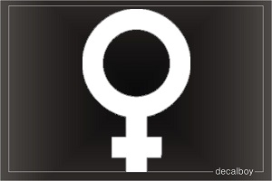Woman Female Symbol Car Decal