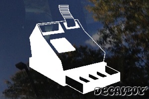 Cash Register Car Decal