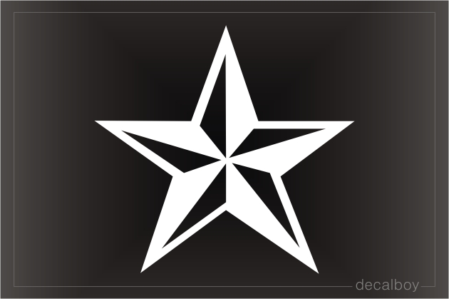 Star Design Car Window Decal