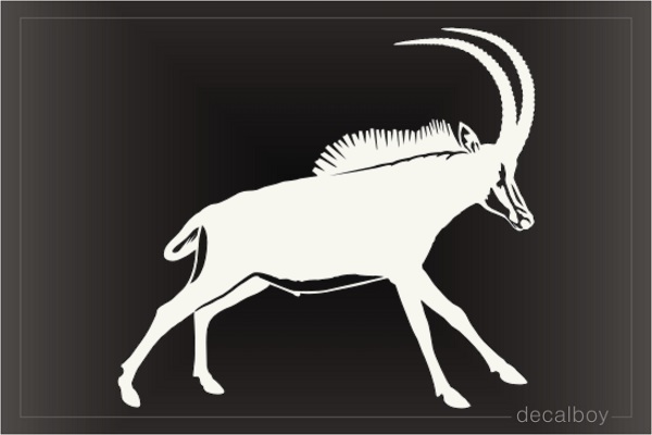 Sable Antelope African Safari Hunting Decal