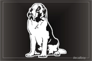 Saint Bernard Car Window Decal