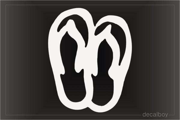 Sandals Car Decal