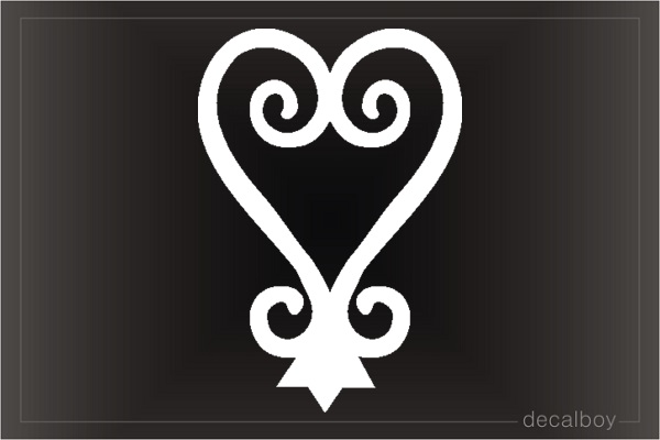 Sankofa Symbol Car Decal