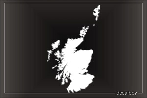 Scotland Map Car Decal