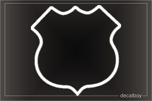 Shield Plain Car Decal