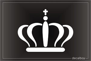 Simple Gold Crown Decal