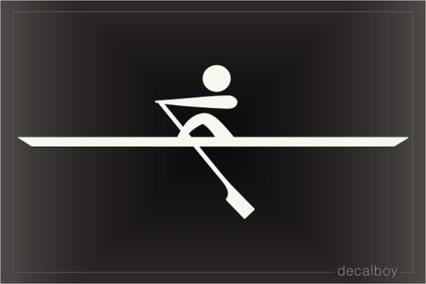 Single Rowing Decal