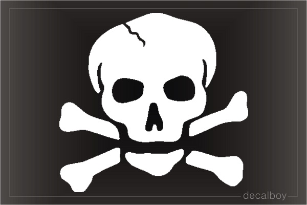 Skull 1 Car Window Decal