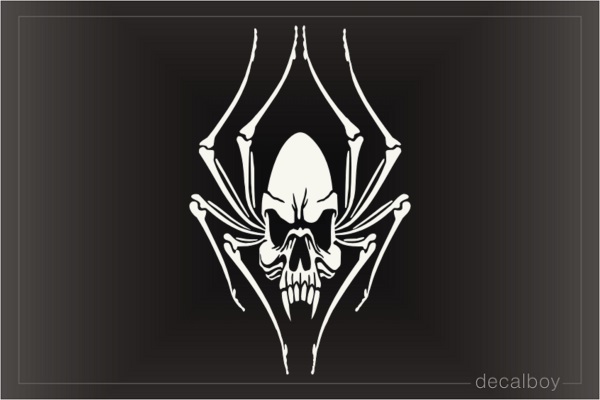 Skull Spider Decal