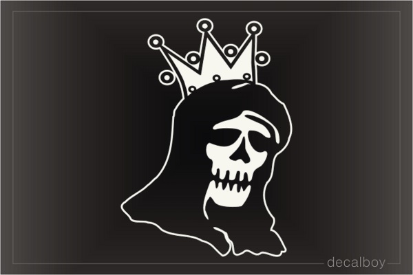 Skull Crown 222 Car Window Decal