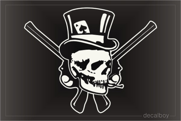 Skull Guns Decal