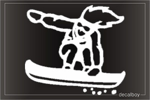 Snowboarding Window Decal