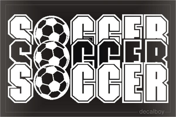 Soccer 83 Window Decal