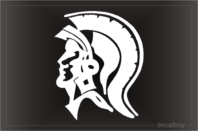 Spartan Car Decal