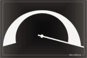 Speedometer Gauge Decal