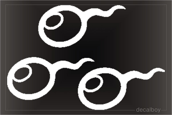 Sperm Cells Car Decal