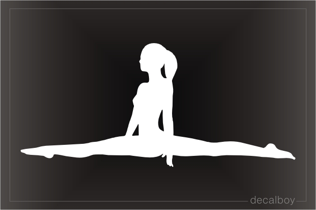 Split Gymnastics Window Decal