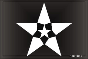 Star 65 Car Window Decal