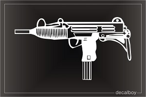 Submachine Gun Car Decal