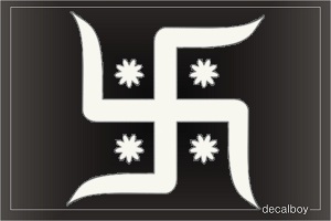 Swastik Jain Temple Decal