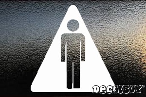 Restroom Men Car Decal