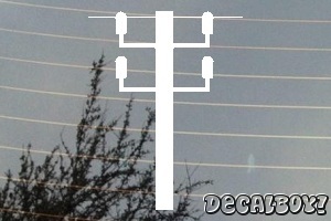 Telephone Pole Car Decal