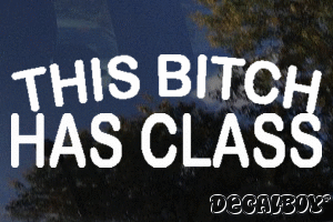 This Bitch Has Class Vinyl Die-cut Decal
