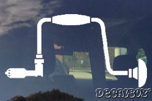 Hand Drill Car Decal