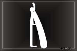 Shaving Knife Car Decal