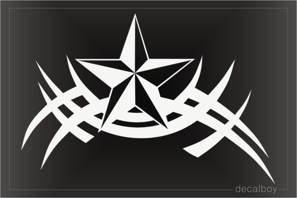 Tattoo Tribal Star Die-cut Decal