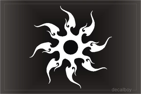 Tattoo Shape Sun 1 Die-cut Decal