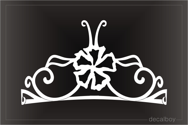 Tiara Car Window Decal