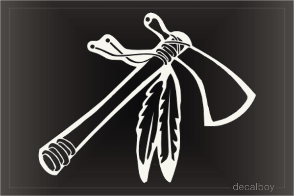 Tomahawk Hatchet Car Decal