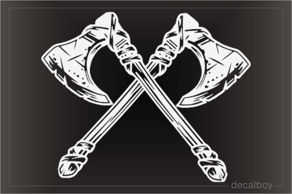 Tomahawks Crossed Decal