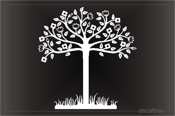 Tree Leaves Window Decal