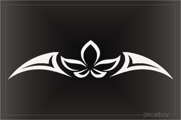Tribal Flower Leaves Decal