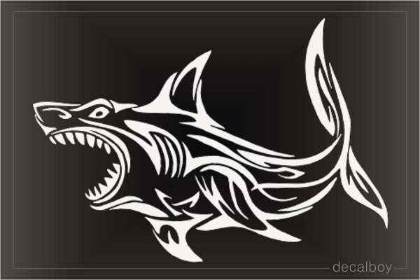 Tribal Shark Decal