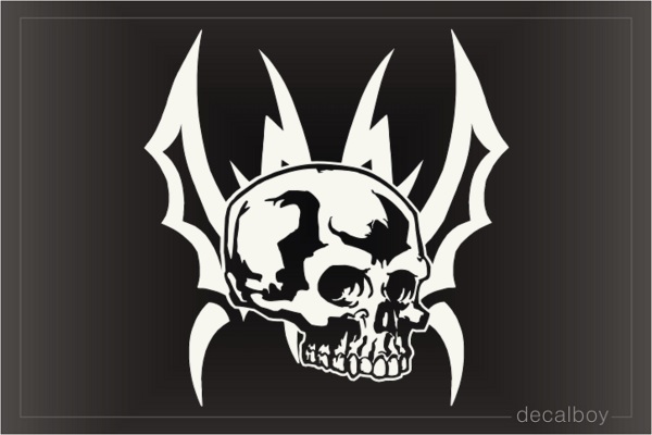 Tribal Skull Tattoo Clipart Car Decal