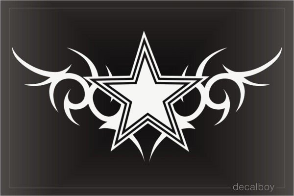 Tribal Tattoo Star Die-cut Decal