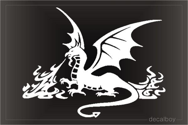 Tribal Dragon Tattoo Car Window Decal