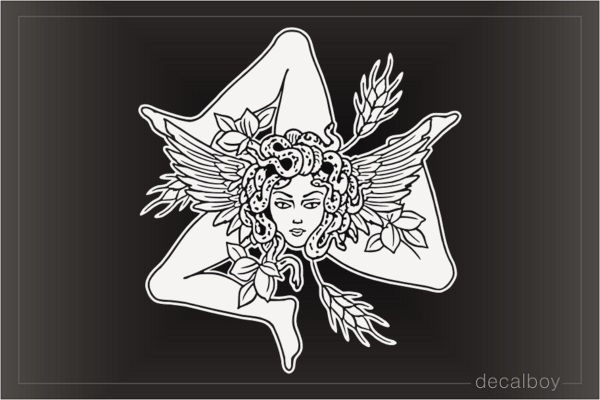 Trinacria Symbol Decal