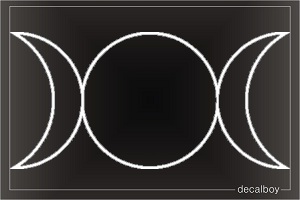 Triple Goddess Window Decal