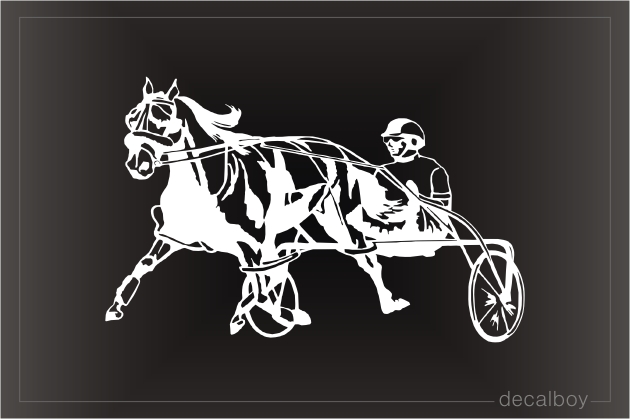 Trotting Racing Harness Decal