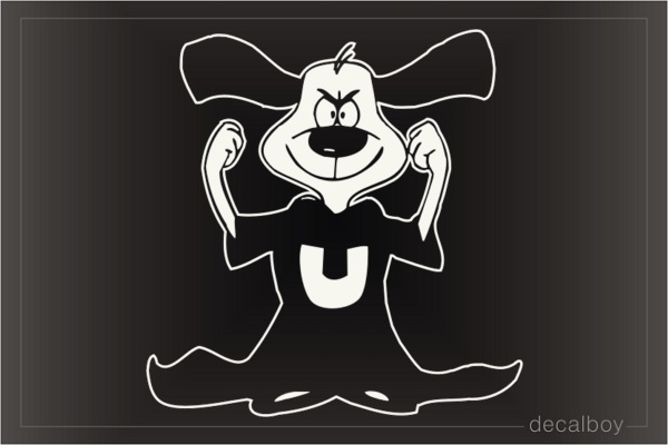 Dog U Car Window Decal