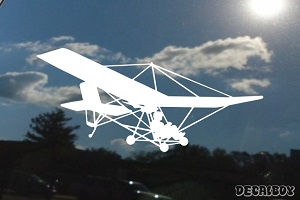 Ultralight Airplane Window Decal