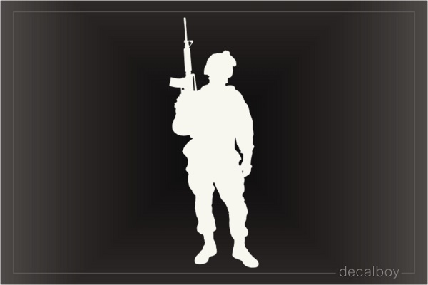 US Marine Silhouette Decal