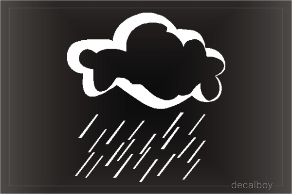 Rain 3 Car Decal