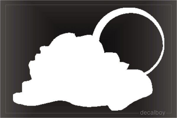 Cloud Sun Weather Car Decal