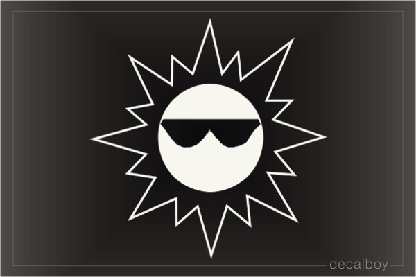 Sunny Car Window Decal